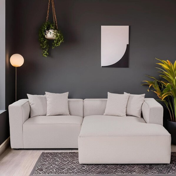 Rohová sedačka Morelotta (P) (ecru). Akce -25%