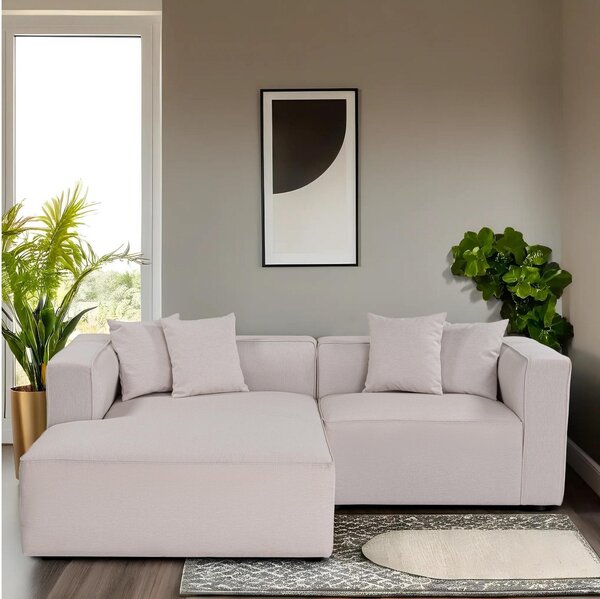 Rohová sedačka Morelotta (L) (ecru). Akce -25%