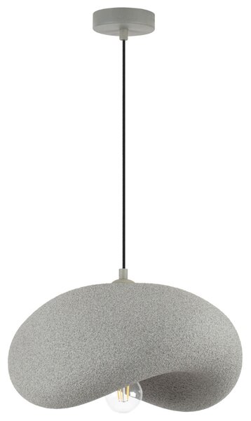 Nova Luce Šedé závěsné světlo Bambel 40 x 32 cm