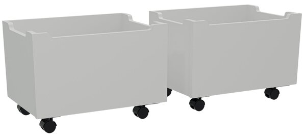 -25 % Dny MOMENTI– Vipack Set dvou bílých dřevěných boxů Forrest 40 x 57 cm