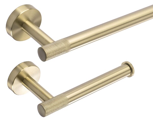 Sada koupelnových doplňků GRID Brush Gold 4 díly