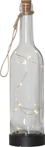 Světelná dekorace na solární napájení s LED drátkem Bottle