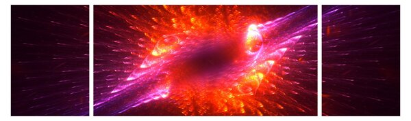 Obraz moderní trnité abstrakce (170x50 cm)