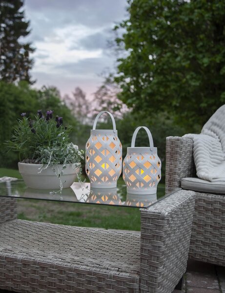 LED lucerna Flame White 23 cm