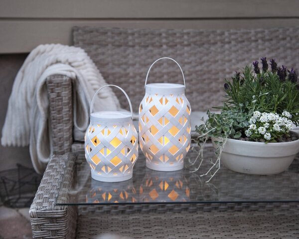 LED lucerna Flame White 23 cm