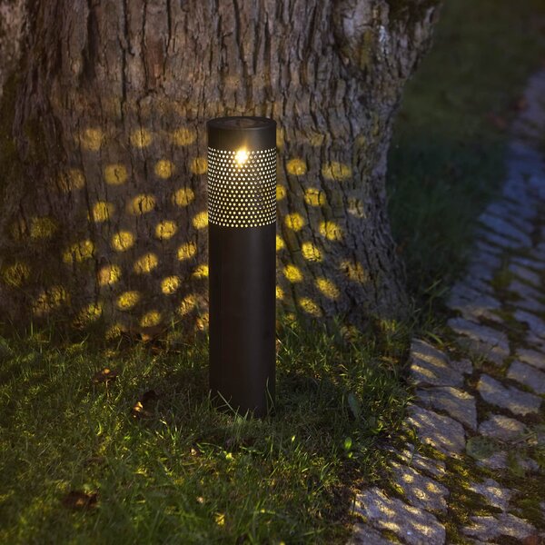 Zahradní osvětlení na solární napájení Bollard Blace 39 cm