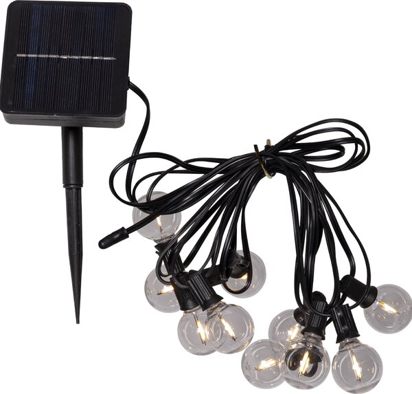 Světelný řetěz na solární napájení Globe Mini – 10 LED žárovek