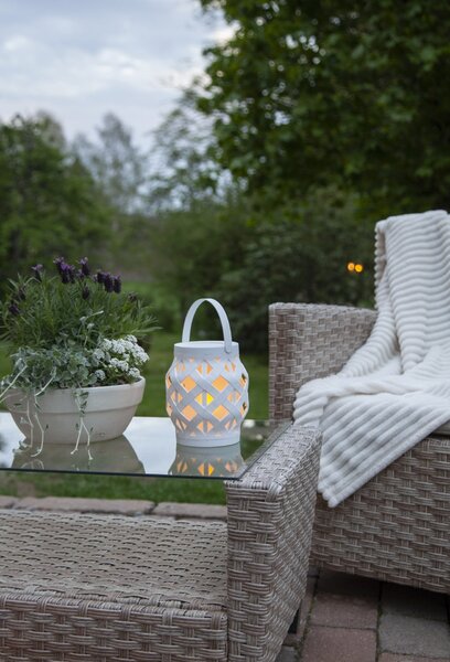 LED lucerna Flame White 16 cm