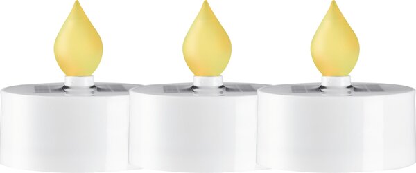 LED čajové svíčky Saul – set 3 ks