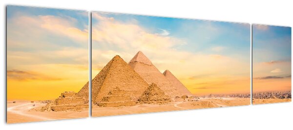 Obraz egyptských pyramid (170x50 cm)