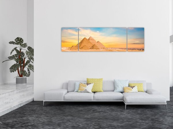 Obraz egyptských pyramid (170x50 cm)