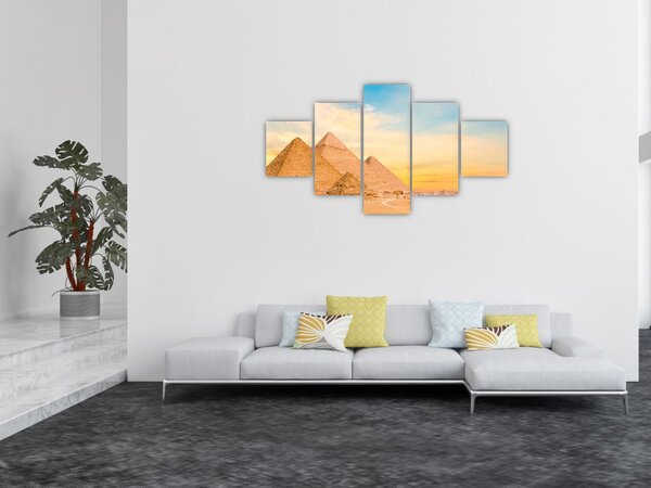 Obraz egyptských pyramid (125x70 cm)
