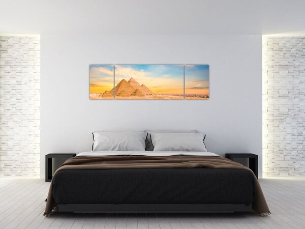 Obraz egyptských pyramid (170x50 cm)