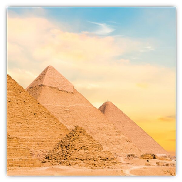 Obraz egyptských pyramid (30x30 cm)