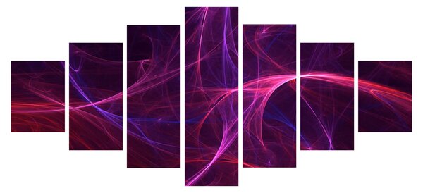Abstraktní obraz křivek (210x100 cm)
