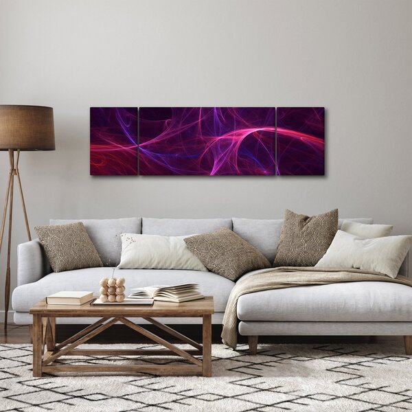 Abstraktní obraz křivek (170x50 cm)