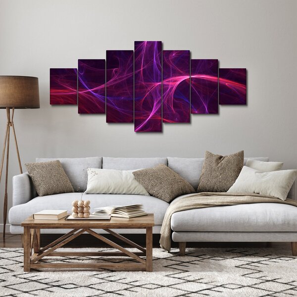 Abstraktní obraz křivek (210x100 cm)