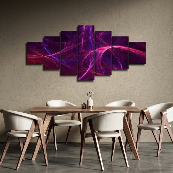 Abstraktní obraz křivek (210x100 cm)
