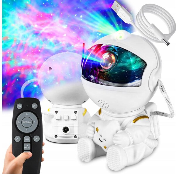 LED RGB Projektor LED/5W/5V astronaut + dálkové ovládání