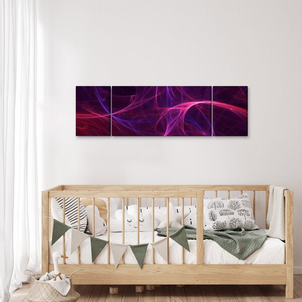 Abstraktní obraz křivek (170x50 cm)