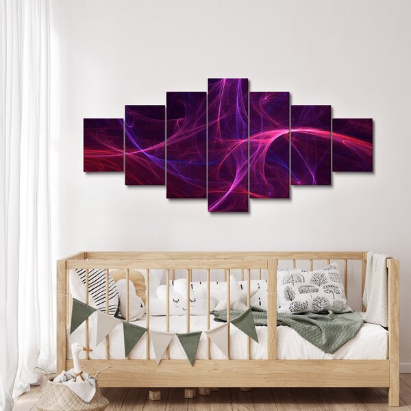 Abstraktní obraz křivek (210x100 cm)