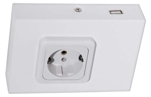 Eglo 94665 - Podlinková zásuvka SCHUKO vč. USB TAXANO