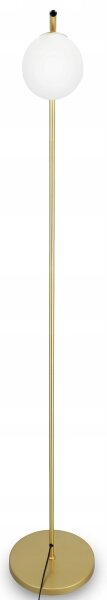 Stojací lampa 1xE27/40W/230V zlatá/bílá