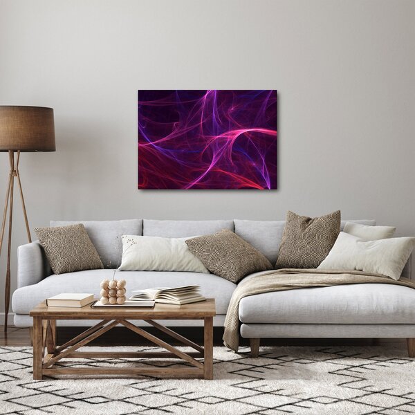 Abstraktní obraz křivek (70x50 cm)