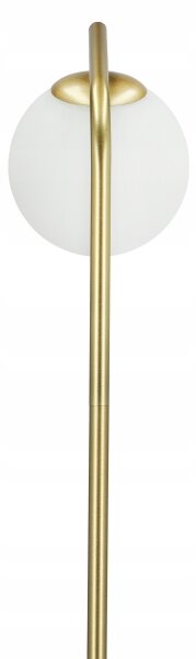 Stojací lampa 1xE27/40W/230V zlatá/bílá