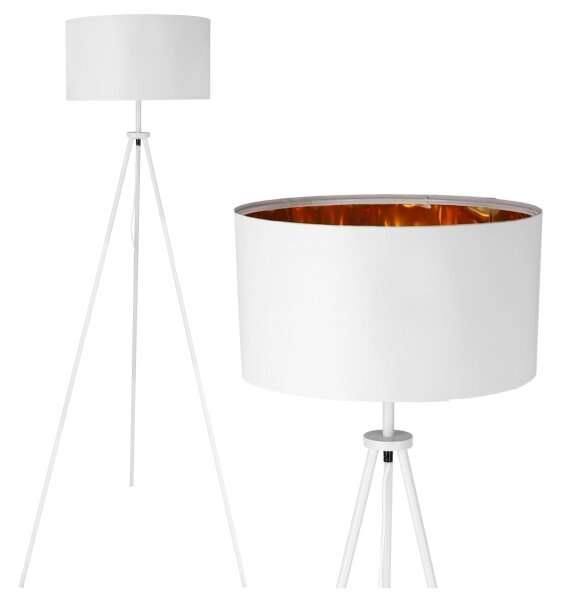 Stojací lampa 1xE27/40W/230V bílá