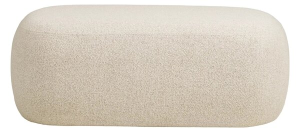 Nordic Living Béžová bouclé lavice Blossoming 100 x 50 cm