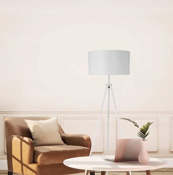 Stojací lampa 1xE27/40W/230V bílá