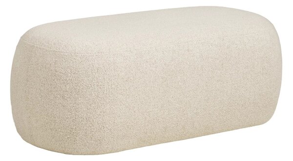Nordic Living Béžová bouclé lavice Blossoming 100 x 50 cm