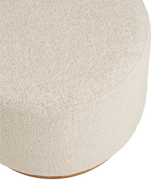 -25 % Dny MOMENTI– Nordic Living Bílý bouclé taburet Dally 50 cm