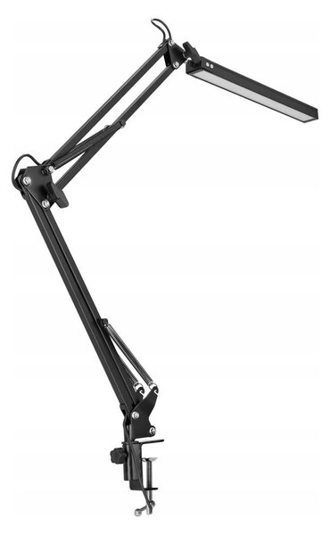 LED Stmívatelná stolní lampa s klipem LED/10W/5V 3000/4000/6000K černá