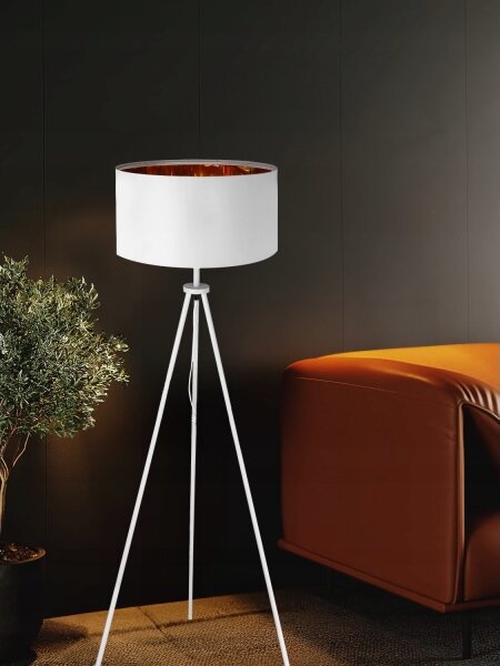 Stojací lampa 1xE27/40W/230V bílá