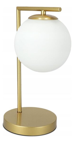 Stolní lampa 1xE27/40W/230V zlatá/bílá