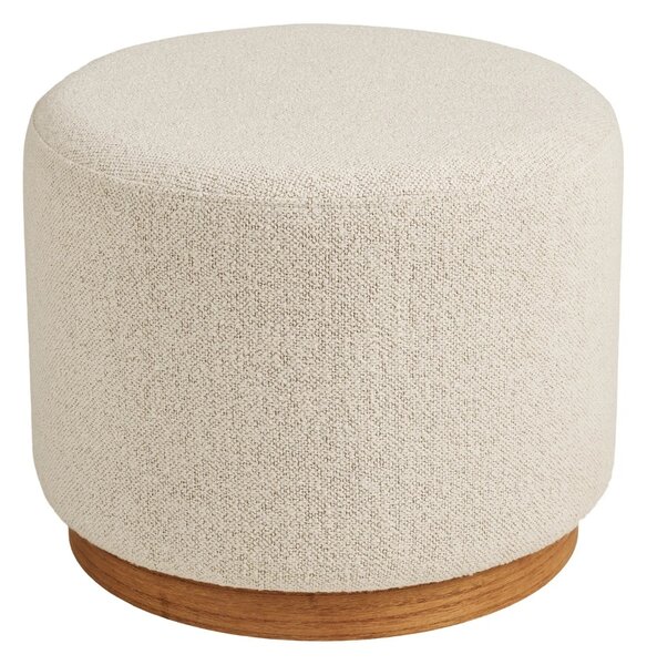 -25 % Dny MOMENTI– Nordic Living Bílý bouclé taburet Dally 50 cm