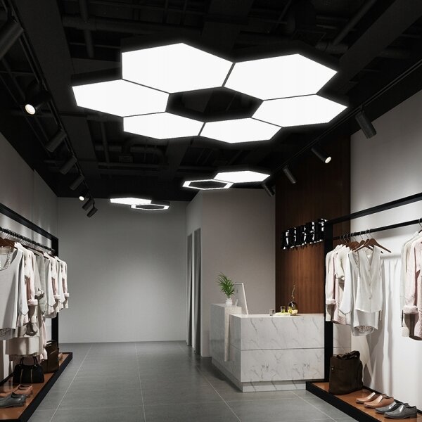LED Lustr na lanku LED/20W/230V černá