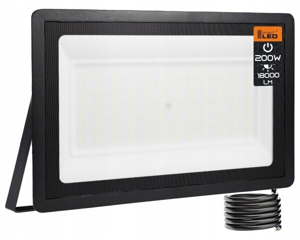 LED Venkovní reflektor LED/200W/230V 4500K IP65 černá