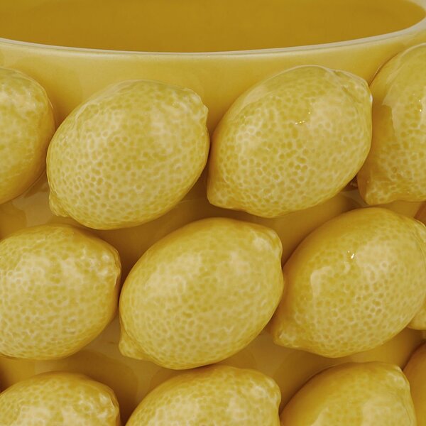 LEMON Květináč 13 cm - žlutá