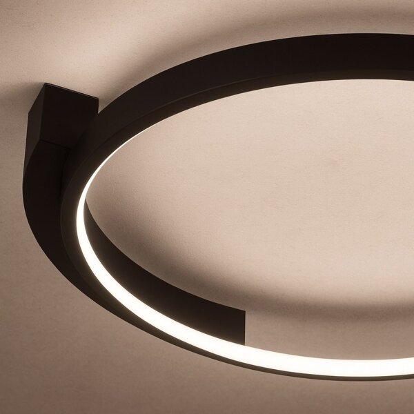 LED Stropní svítidlo LUNA LED/18W/230V pr. 42,5 cm černá