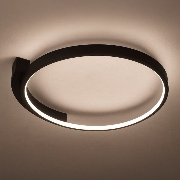 LED Stropní svítidlo LUNA LED/18W/230V pr. 42,5 cm černá