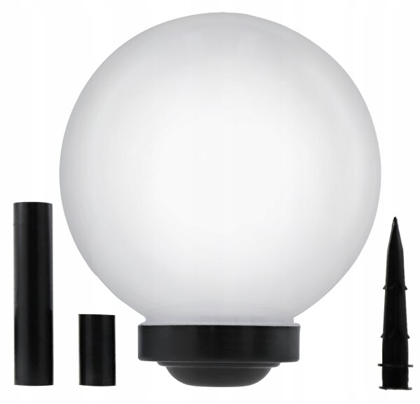 LED Solární lampa LED/1,2V 6500K 200 mAh pr. 25 cm IP44 bílá/černá