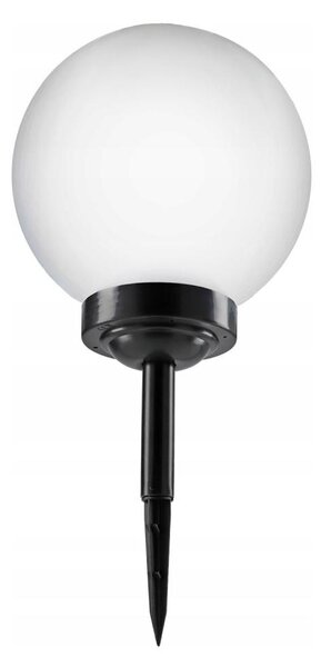 LED Solární lampa LED/1,2V 6500K 200 mAh pr. 25 cm IP44 bílá/černá