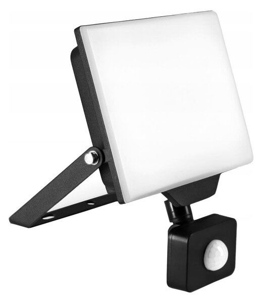 LED Venkovní reflektor se senzorem LED/50W/230V 4500K IP65 černá