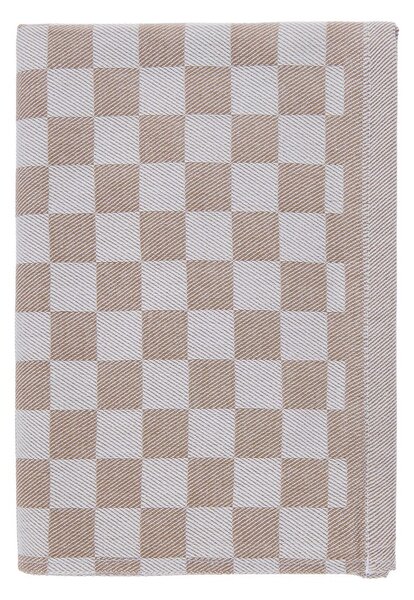 CHECKER STYLE Utěrka - sv. hnědá