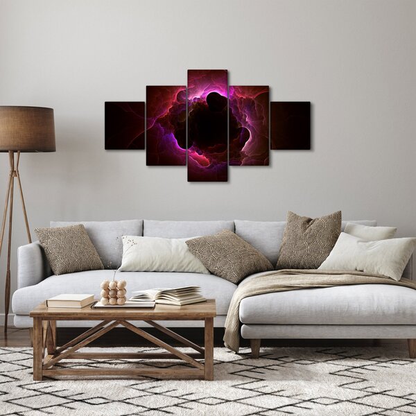 Obraz - abstrakce mraku (125x70 cm)