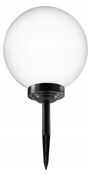 LED Solární lampa LED/1,2V 6500K 200 mAh pr. 30 cm IP44 bílá/černá