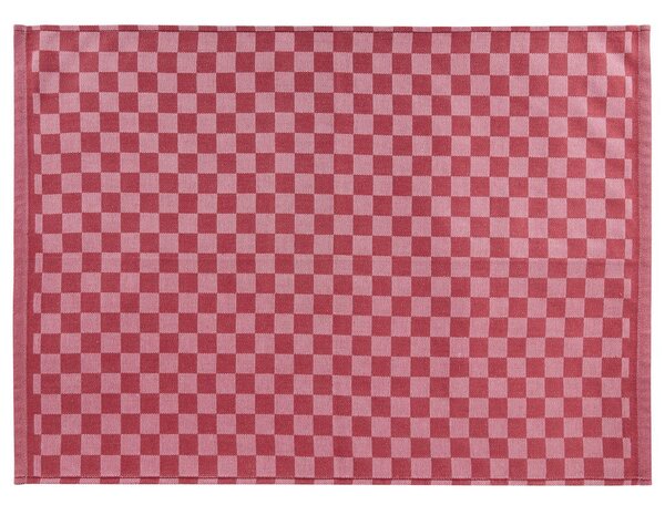 CHECKER STYLE Utěrka - červená